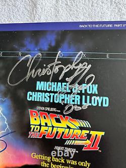 Michael Fox Christopher Lloyd signed Laser Disc autograph Back to the Future COA