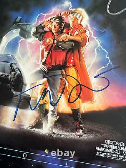 Michael Fox Christopher Lloyd signed Laser Disc autograph Back to the Future COA