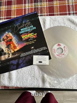 Michael Fox Christopher Lloyd signed Laser Disc autograph Back to the Future COA