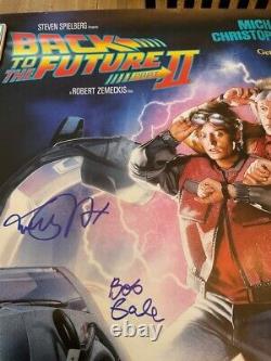 Michael J. Fox, Bob Gale & Christopher Lloyd SIGNED Back to the Future Pt. II