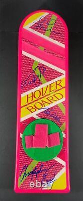 Michael J Fox Christopher Lloyd +2 Signed Back To The Future Hoverboard JSA LOA