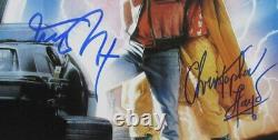 Michael J Fox/Christopher Lloyd Auto/Sign 11x17 Photo Back to Future JSA 174201