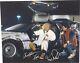 Michael J. Fox Christopher Lloyd Autographed 16x20 Canvas Back To The Future Jsa