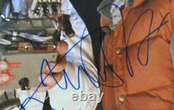 Michael J Fox/Christopher Lloyd Autographed 16x20 Photo Back to Future JSA/BAS