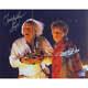 Michael J. Fox/christopher Lloyd Autographed'back To The Future' 11x14 Photo W