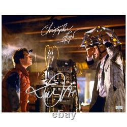 Michael J. Fox, Christopher Lloyd Autographed Back to the Future 11x14 Lab Photo