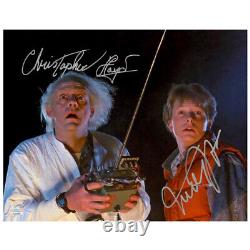 Michael J. Fox, Christopher Lloyd Autographed Back to the Future 11x14 Photo