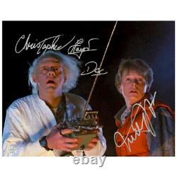 Michael J. Fox, Christopher Lloyd Autographed Back to the Future 11x14 Photo