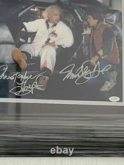Michael J. Fox Christopher Lloyd Autographed Back to the Future 11x14 Signed J