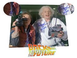 Michael J Fox Christopher Lloyd Back To The Future Signed 16x20 Photo Auto Bas 3