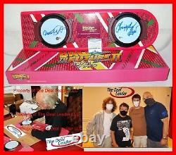 Michael J Fox Christopher Lloyd Back To The Future signed Hoverboard BAS Beckett