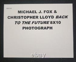 Michael J Fox Christopher Lloyd Dual Signed 8x10 Back To The Future BAC A27829