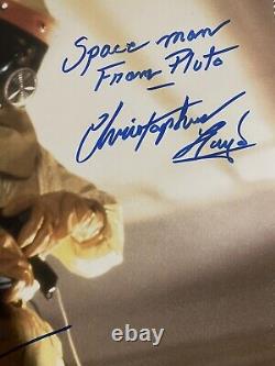Michael J Fox Christopher Lloyd Duel Signed BACK TO THE FUTURE 11x14 Autograph