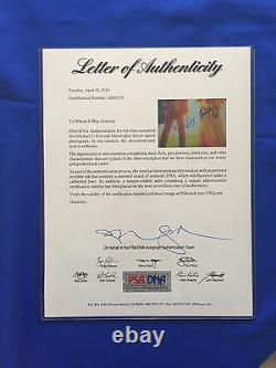 Michael J Fox Christopher Lloyd Hand Signed Back To The Future 16x20 PSA/DNA COA