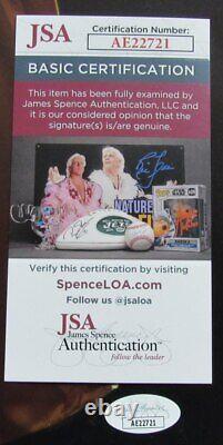 Michael J Fox/Christopher Lloyd Sign/Auto 16x20 Photo Back to Future JSA 174005