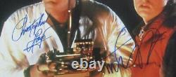 Michael J Fox/Christopher Lloyd Sign/Auto 16x20 Photo Back to Future JSA/BAS 690