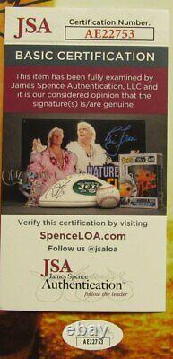 Michael J Fox/Christopher Lloyd Sign/Auto 16x20 Photo Back to the Future JSA 686