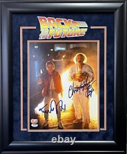 Michael J Fox Christopher Lloyd Signed 11x14 Framed Photo Back To The Future