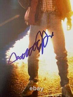 Michael J Fox Christopher Lloyd Signed 16x20 Photo Back to the Future Beckett A