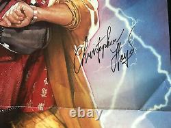 Michael J. Fox Christopher Lloyd Signed 1989 Back to the Future II 26x40 Poster