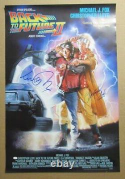 Michael J Fox/Christopher Lloyd Signed 27x40 Poster Back to Future II JSA 966