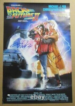 Michael J Fox/Christopher Lloyd Signed 27x40 Poster Back to Future II JSA 976