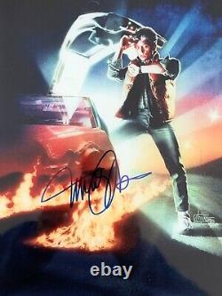 Michael J Fox & Christopher Lloyd Signed 8x10 Photo Back To The Future COA