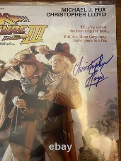 Michael J Fox & Christopher Lloyd Signed Auto 16x20 Back to the Future JSA LOA
