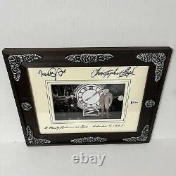 Michael J Fox Christopher Lloyd Signed Autograph Back To The Future 3 Prop Frame