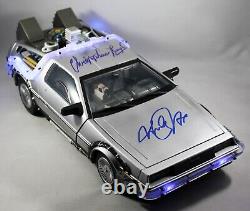 Michael J Fox Christopher Lloyd Signed Back To The Future 115scale Delorean Jsa