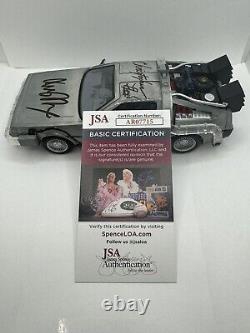 Michael J Fox Christopher Lloyd Signed Back To The Future 124 Delorean Jsa