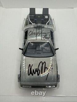 Michael J Fox Christopher Lloyd Signed Back To The Future 124 Delorean Jsa