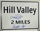 Michael J Fox Christopher Lloyd Signed Back To The Future Hill Valley Sign Psa