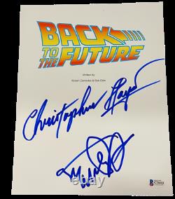 Michael J Fox Christopher Lloyd Signed Back To The Future Script Auto Beckett