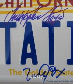 Michael J Fox/Christopher Lloyd Signed Back to Future License Plate BAS 162916