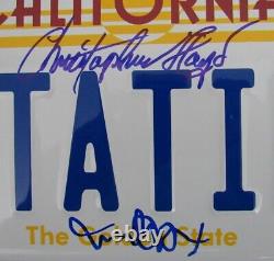Michael J Fox/Christopher Lloyd Signed Back to Future License Plate BAS 162917