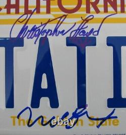 Michael J Fox/Christopher Lloyd Signed Back to Future License Plate BAS 162922