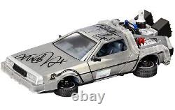 Michael J. Fox Christopher Lloyd Signed Back to the Future 124 DeLorean Car