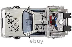 Michael J. Fox Christopher Lloyd Signed Back to the Future 124 DeLorean Car