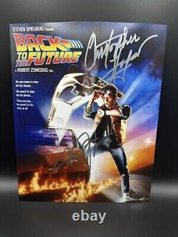 Michael J Fox Christopher Lloyd Signed Back to the Future 8x10 Photo with COA