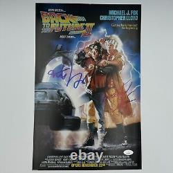 Michael J. Fox Christopher Lloyd Signed Back to the Future II 11x17 Poster JSA