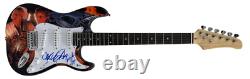 Michael J Fox Christopher Lloyd Signed Custom Eletric Guitar Back To The Future