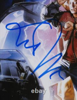 Michael J Fox Christopher Lloyd Signed Framed Back to Future II 11x17 Photo JSA