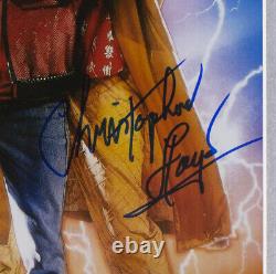 Michael J Fox Christopher Lloyd Signed Framed Back to Future II 11x17 Photo JSA
