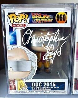 Michael J Fox & Christopher Lloyd Signed Funko POP! Back To The Future 960 962