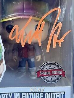 Michael J Fox & Christopher Lloyd Signed Funko POP! Back To The Future 960 962