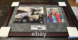 Michael J Fox Christopher Lloyd Signed Photo Frame Back To The Future Bas Jsa