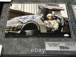 Michael J Fox Christopher Lloyd Signed Photo Frame Back To The Future Bas Jsa