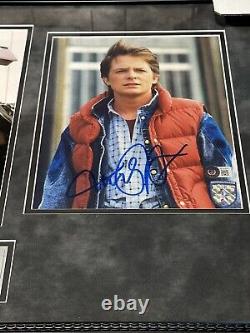 Michael J Fox Christopher Lloyd Signed Photo Frame Back To The Future Bas Jsa