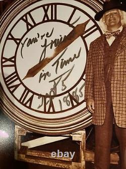 Michael J Fox Christopher Lloyd autograph 11x14 photo Back to the Future Signed